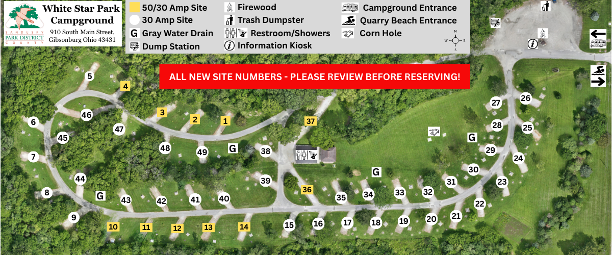 White Star Campground Map